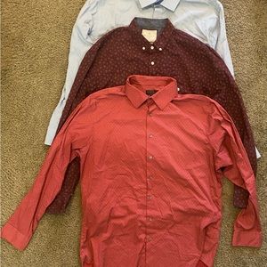 Men’s long sleeve dress shirt bundle